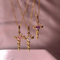 Vintage Snake Pendant Necklace | Zircon-Set Serpent Long Sweater Chain | Delicate Versatile