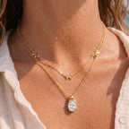 Luxury Layered Diamond Necklace | Bow, Multi-Diamond Teardrop & Oval Multi-Cut | Everyday Versatile - UMI