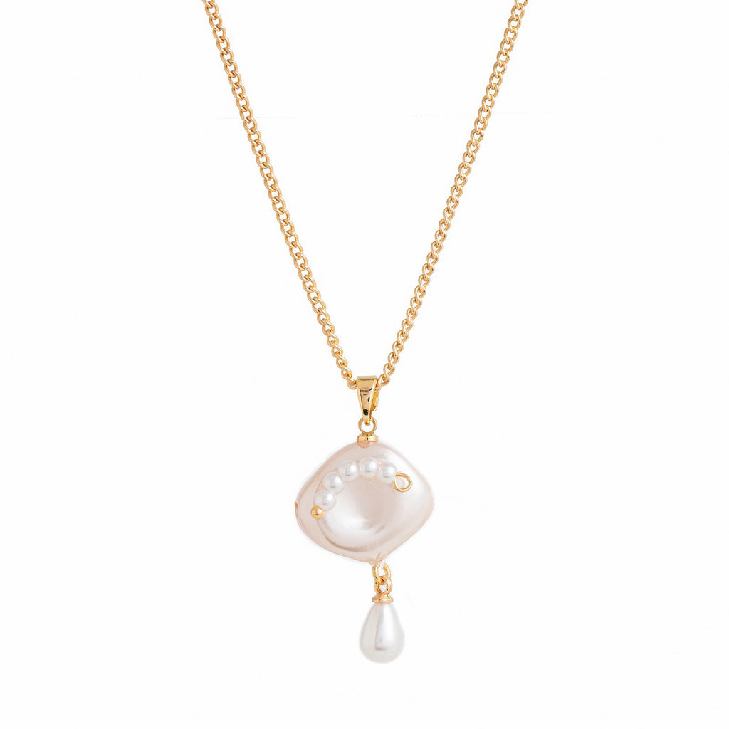 Luxury Multi-Layer Necklace | Baroque Pearl, Floral Bouquet & Heart Zircon | Everyday Versatile - UMI