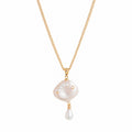 Luxury Multi-Layer Necklace | Baroque Pearl, Floral Bouquet & Heart Zircon | Everyday Versatile - UMI