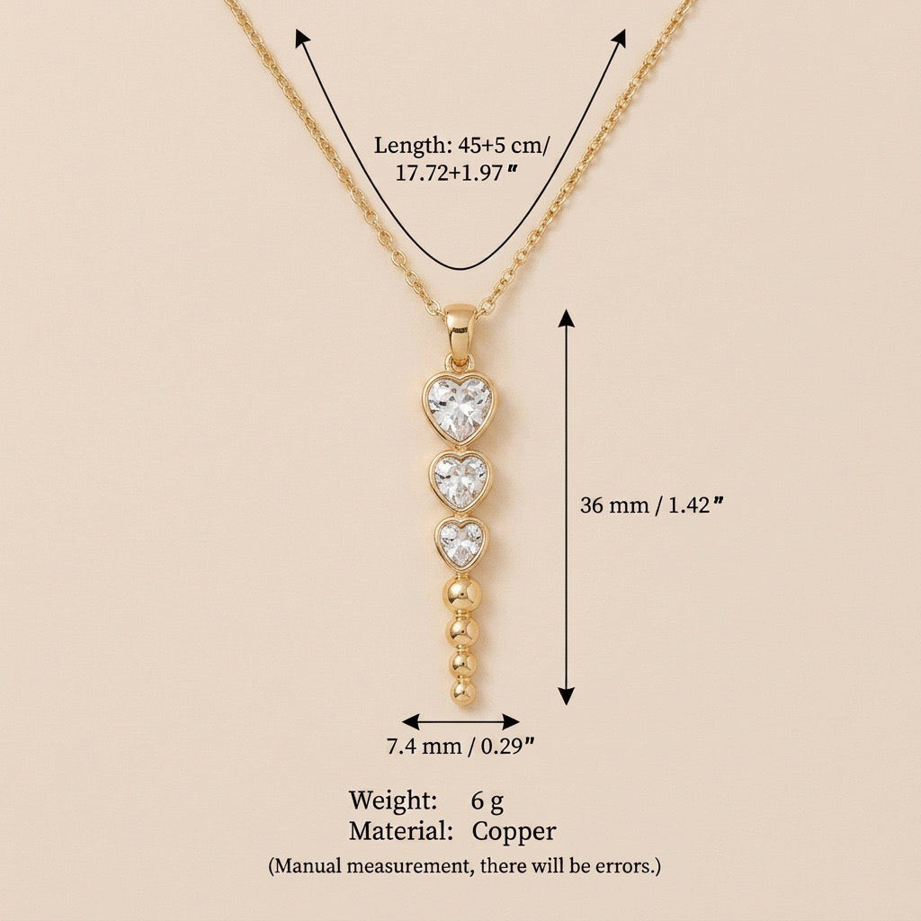 Luxury Multi-Layer Necklace | Baroque Pearl, Floral Bouquet & Heart Zircon | Everyday Versatile