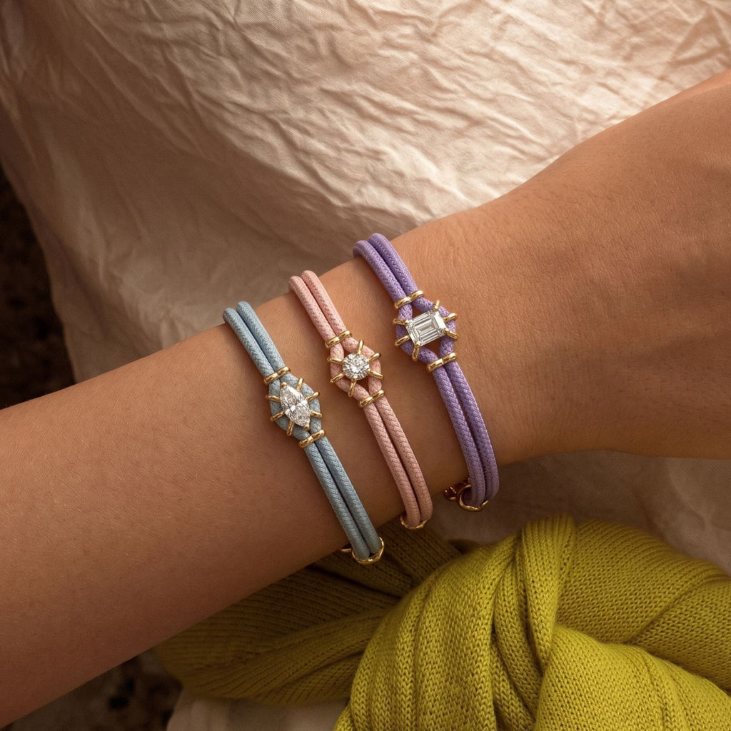 Macaron Colourful Braided Bracelet | Multi-Cut Zircon, Adjustable Clasp & Double Snake Chain | Minimalist Chic