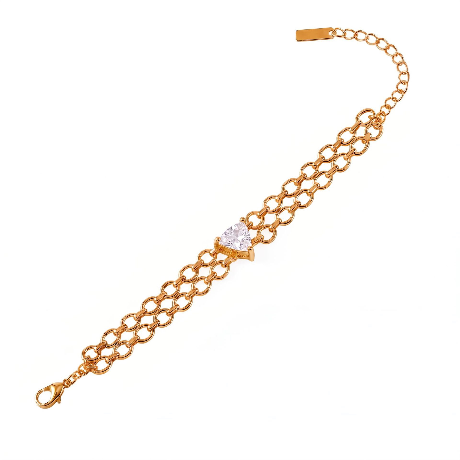 Bestselling New Titanium Steel Twisted Open Bangle | Geometric Zirconia Bracelet | Versatile Everyday Style