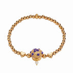 Trendy Food-Themed Elastic Bracelet | Macaron & Cookie Charms | Eco-Friendly 18K Gold Plated Colour-Lasting - UMI