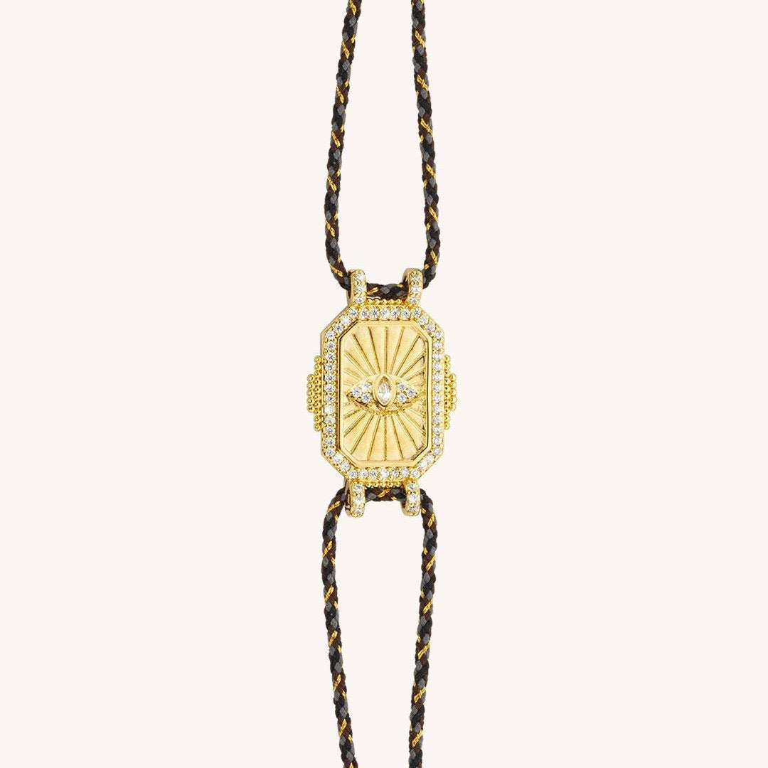 Tarot Card Crystal & Enamel Bracelet | Viral INS Style | Real Gold Electroplated Colour-Lasting