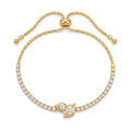 Luxury Gold Diamond-Encrusted Bracelet – Sliding Adjustable Clasp | Multi-Style