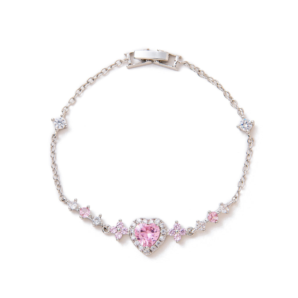 Butterfly Heart Diamond Bracelet – Luxe INS Style | 18K Gold Plated