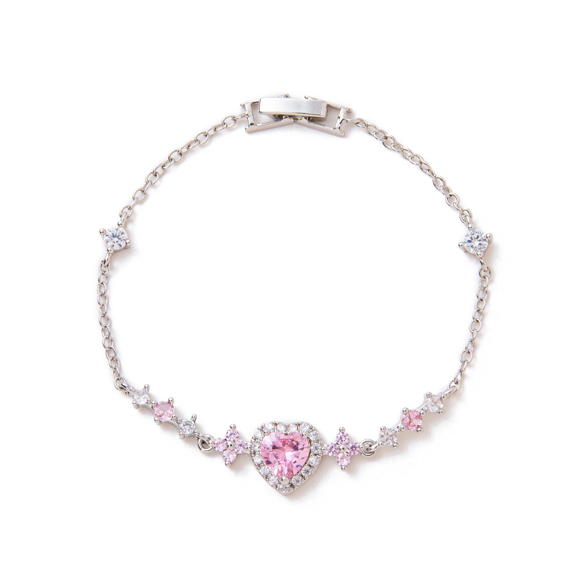 Butterfly Heart Diamond Bracelet – Luxe INS Style | 18K Gold Plated