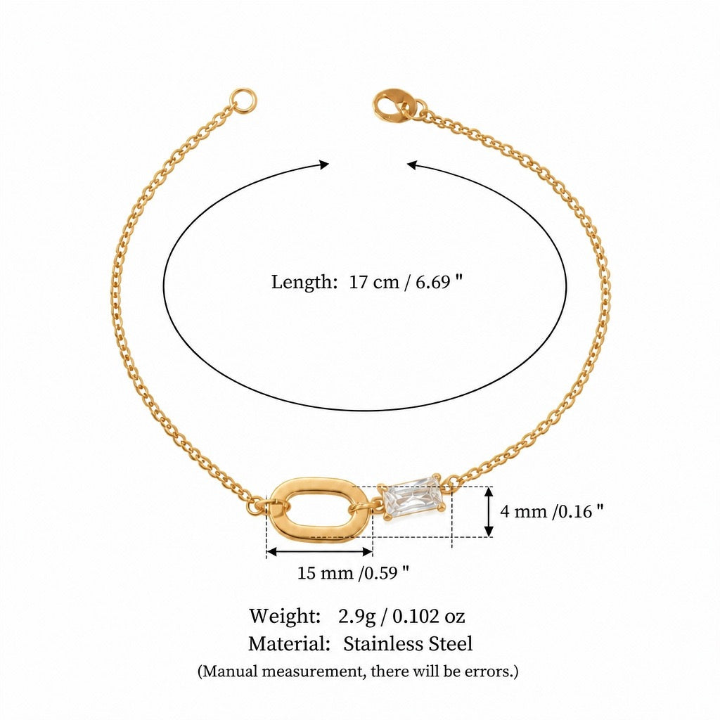 Emerald Gemstone Pendant Necklace & Bracelet – Minimalist Titanium Steel | New Arrival