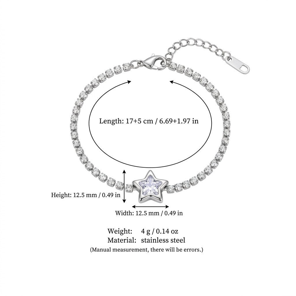 Evil Eye Zirconia Pendant Necklace & Bracelet – 18K Gold-Plated | Tarnish-Resistant
