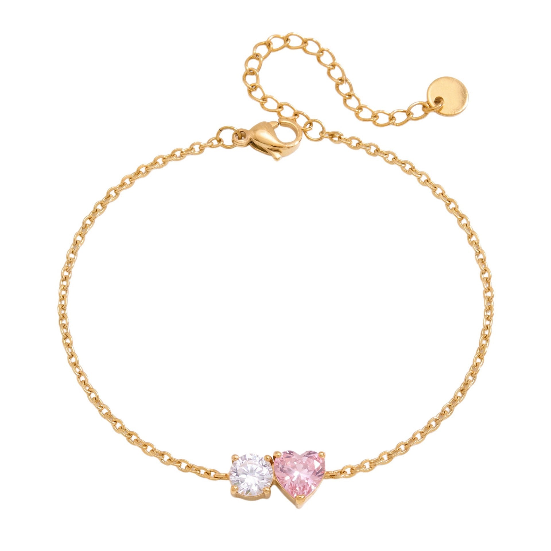 Gold-Plated Multi-Style Bracelet – Cuban Chain, Double Layer, Ball Chain & Zirconia | Titanium Steel