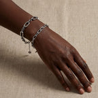 Hip-Hop Titanium Steel Spliced Chain Bracelet – Minimalist Cool-Tone Streetwear - UMI