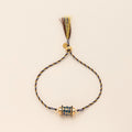 Colourful Tarot Braided Cord Bracelet – Star & Evil Eye Charms | Gold-Plated Tarnish-Resistant