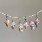 Baroque Ice Cream Charm Pearl Chain Necklace – Niche Luxe Design - UMI