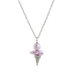 Baroque Ice Cream Charm Pearl Chain Necklace – Niche Luxe Design - UMI