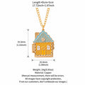 Fairytale Gingerbread House Openable Pendant Necklace – Enamel Colour-Retaining