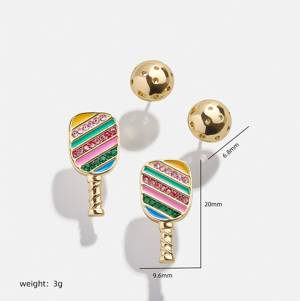 Bestselling Sports Collection Stud Earrings – Tennis, Football, Basketball, Soccer, Golf & Table Tennis