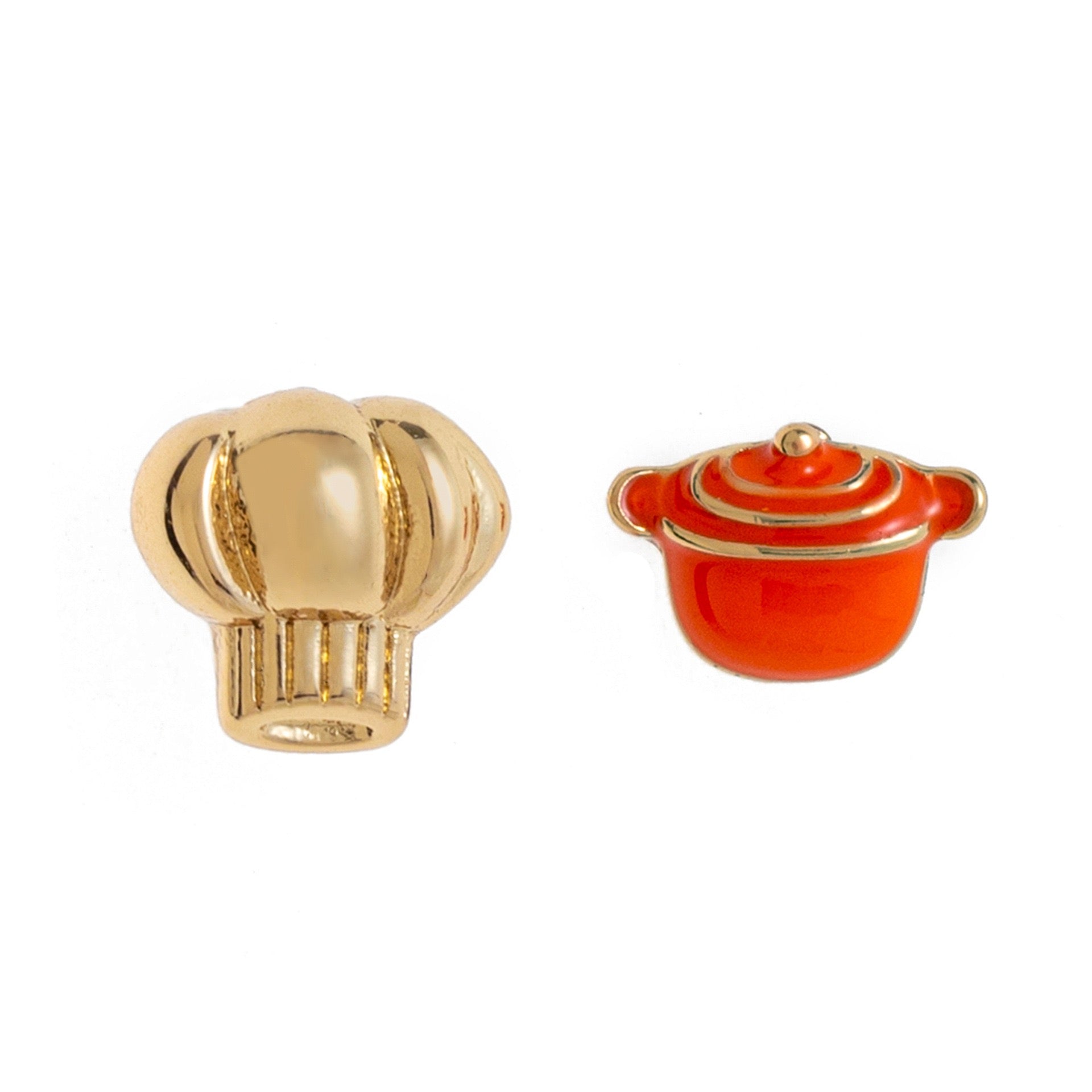 INS Creative Breakfast Food Stud Earrings | Asymmetric Rhinestone Cute Vacation Jewelry