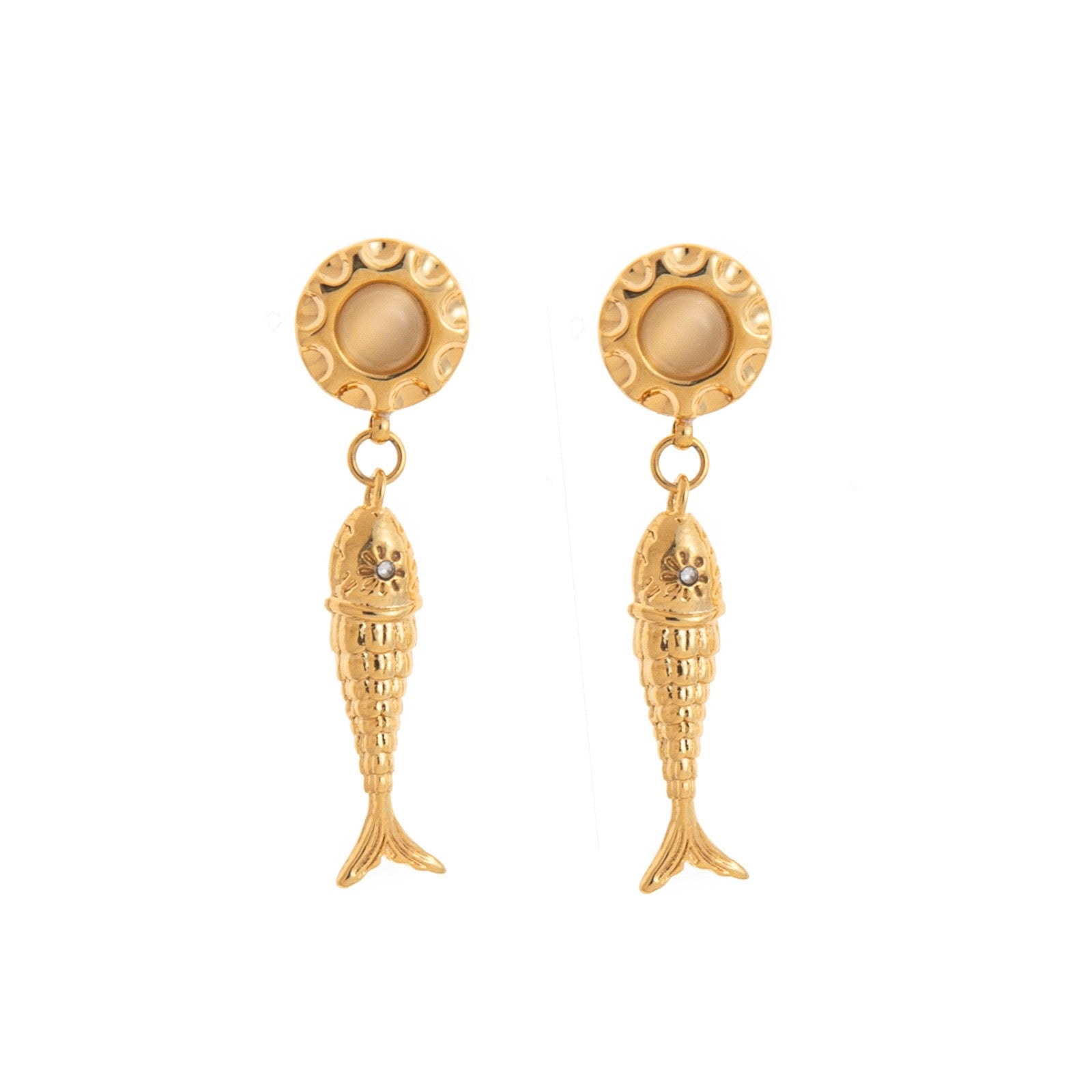 New Arrival Tropical Fish & Pearl Shooting Star Earrings | INS Niche Design