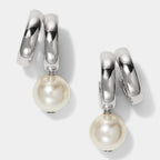 Irregular Line Pearl Stud Earrings | INS Design | 18K Gold Plated High Colour Retention - UMI