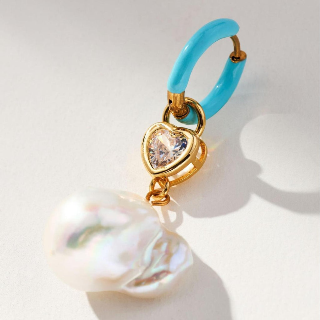Niche INS Angel Baby Pearl Baroque Earrings | High Colour Retention