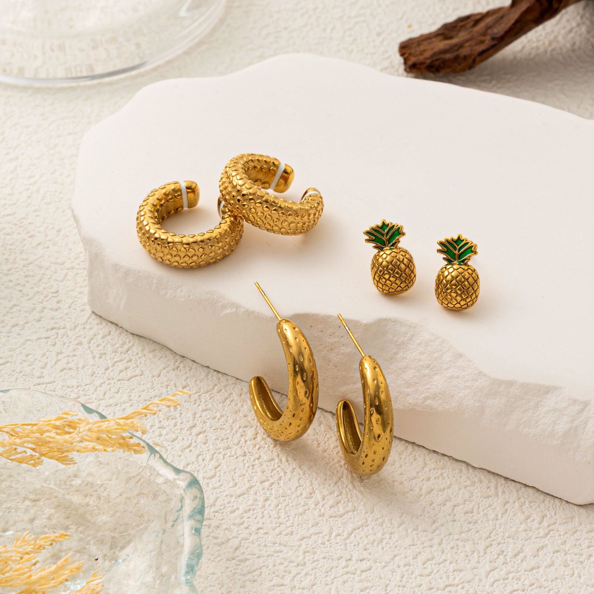 Hoop Stud Earrings | INS Niche Elegant Design | Versatile High-End Fashion