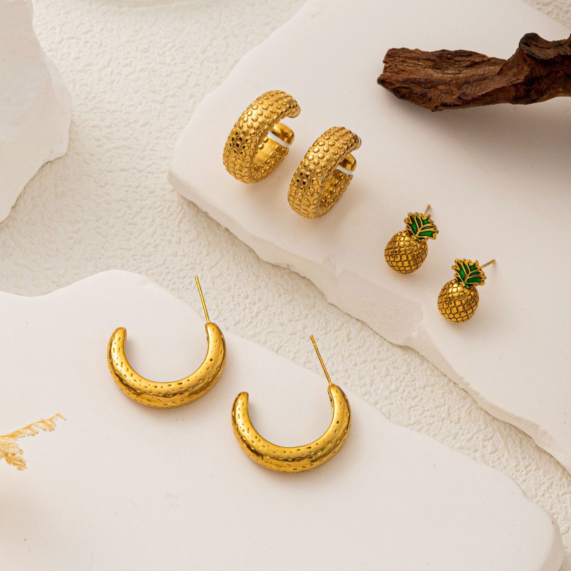 Hoop Stud Earrings | INS Niche Elegant Design | Versatile High-End Fashion