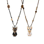 Eye of Horus Pharaoh Cat Ankh Beaded Necklace | 18K Gold Plated Stainless Steel - UMI