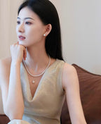 Freshwater Pearl Stud Earrings 8-8.5mm | Elegant Everyday - UMI