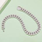 Cuban Link D VVS Moissanite Bracelet — Round Cut (S925 Silver)