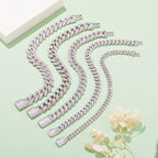 Cuban Link D VVS Moissanite Bracelet — Round Cut (S925 Silver)