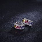 Rainbow Moissanite Stud Earrings · 0.55ct