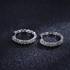 Rainbow Moissanite Huggie Hoop Earrings · 0.55ct