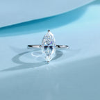 18K Gold Marquise Moissanite Ring 3.0ct | 14×7mm