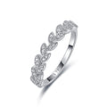 18K White Gold Vine Moissanite Ring 0.16ct