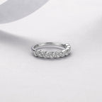 18K White Gold Vine Moissanite Ring 0.16ct
