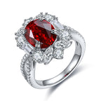 Luxe 18K White Gold Coloured Gemstone Ring | 3.6ct