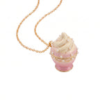 Ice Cream Cat Locket Necklace | Openable Charm Pendant | Ice Cream Honey Pot Candy Macaron