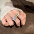 1ct Oval-Cut Moissanite Halo Ring in 18K Gold-Plated S925 Silver