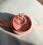 5.0ct Moissanite Wheel-Setting Ring | 925 Silver 18K Gold Plated