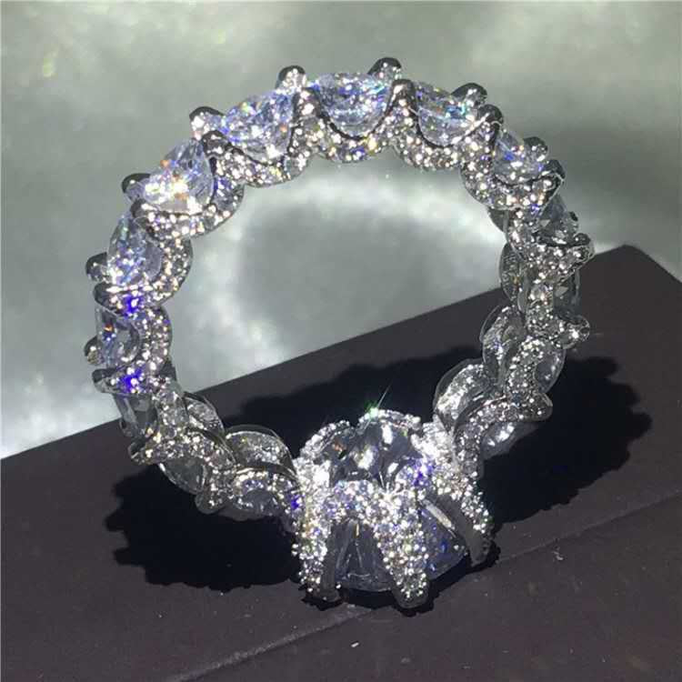 5.0ct Moissanite Wheel-Setting Ring | 925 Silver 18K Gold Plated