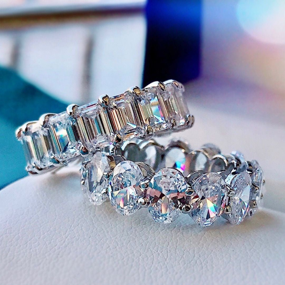 Pavé Moissanite Stackable Band