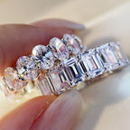 Pavé Moissanite Stackable Band