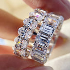 Pavé Moissanite Stackable Band