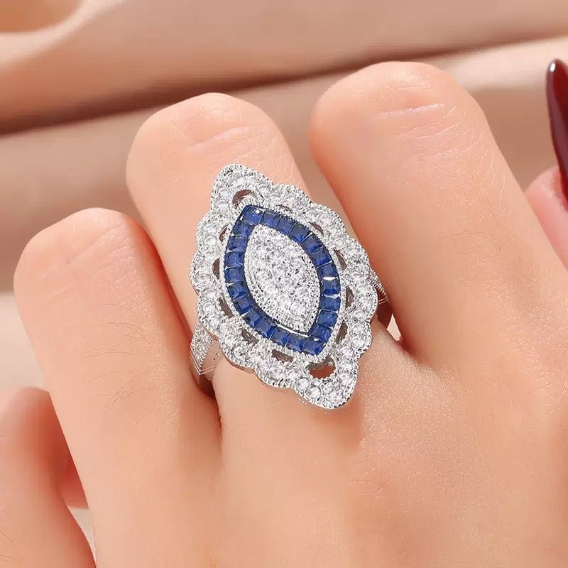Blue Topaz Statement Ring - UMI