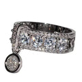 Moissanite Disc Charm Ring - UMI