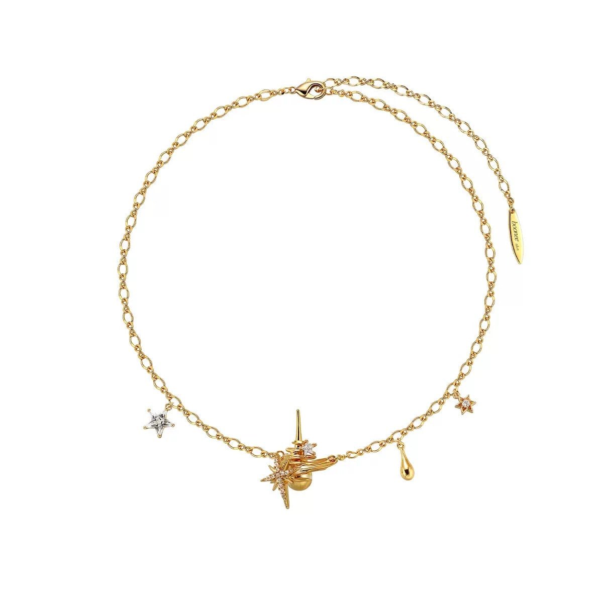 Midnight Orbit Cubic Zirconia Necklace - UMI