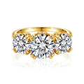 Aurelia 2.0ct Three-Stone Moissanite Ring