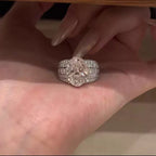 Icy Sparkle Moissanite Wide-Band Statement Ring - UMI