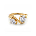 Ripple Double Cubic Zirconia Ring - UMI